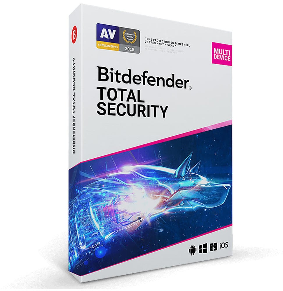 Bitdefender Total Security - 5 Postes / 1 an